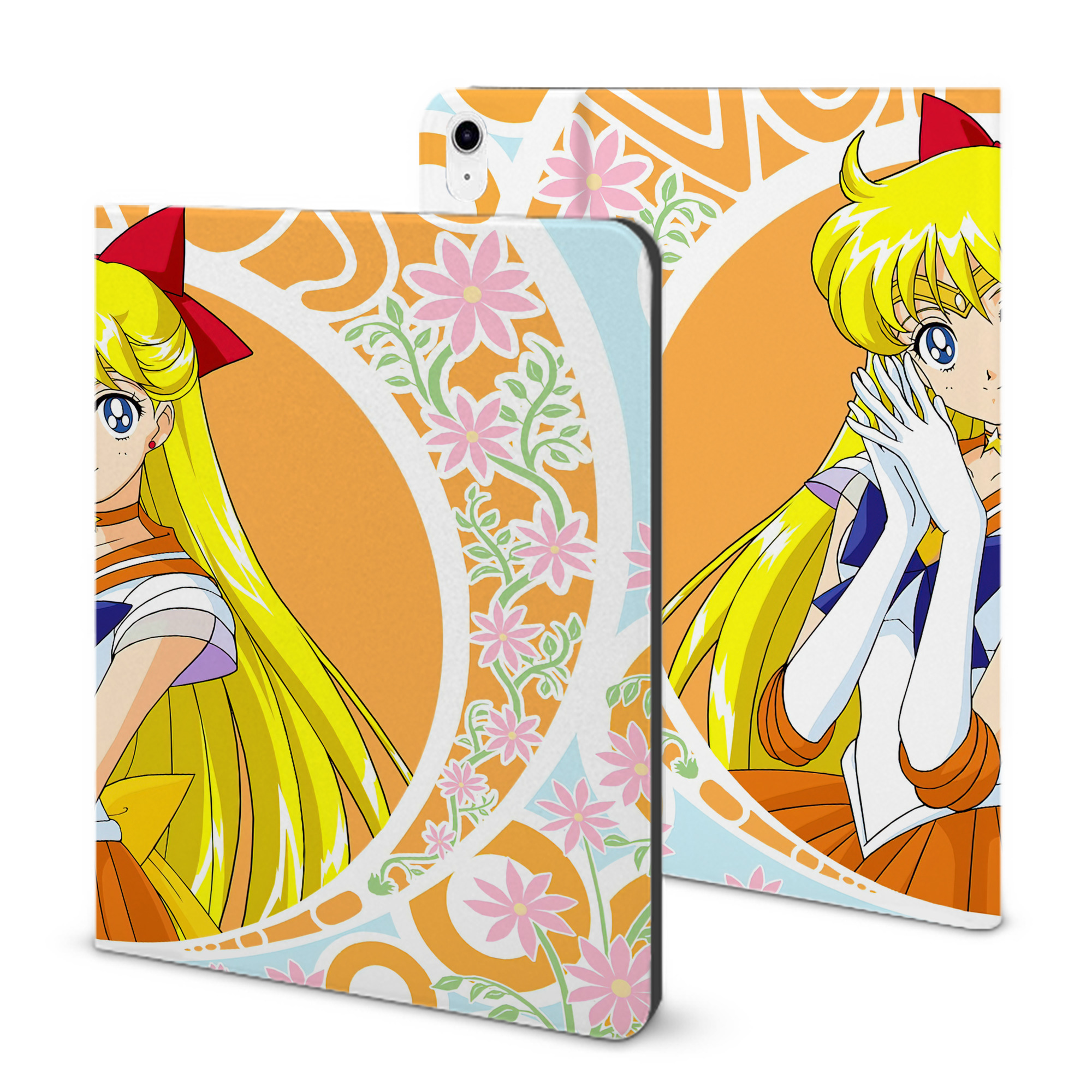 （画像用） 美少女戦士セーラームーン Sailor Moon IPad ケース ブック型 PUレザー TPU 耐衝撃 軽量 薄型 ペン収納なし 全面保護 IPad 各モデル対応